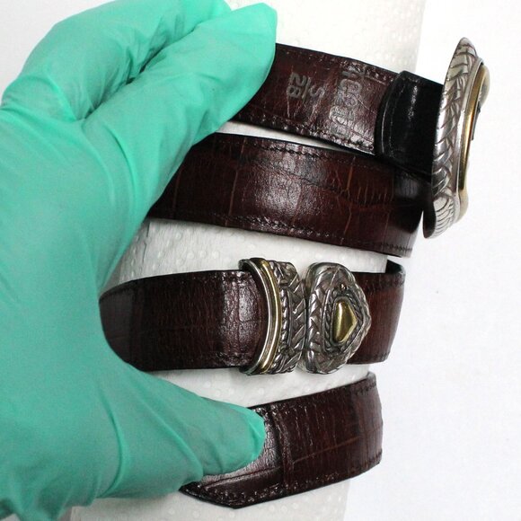 Brighton 40210 Small 28 Two Tone Reversible Black‎ & Brown Women's Belt - Picture 4 of 11